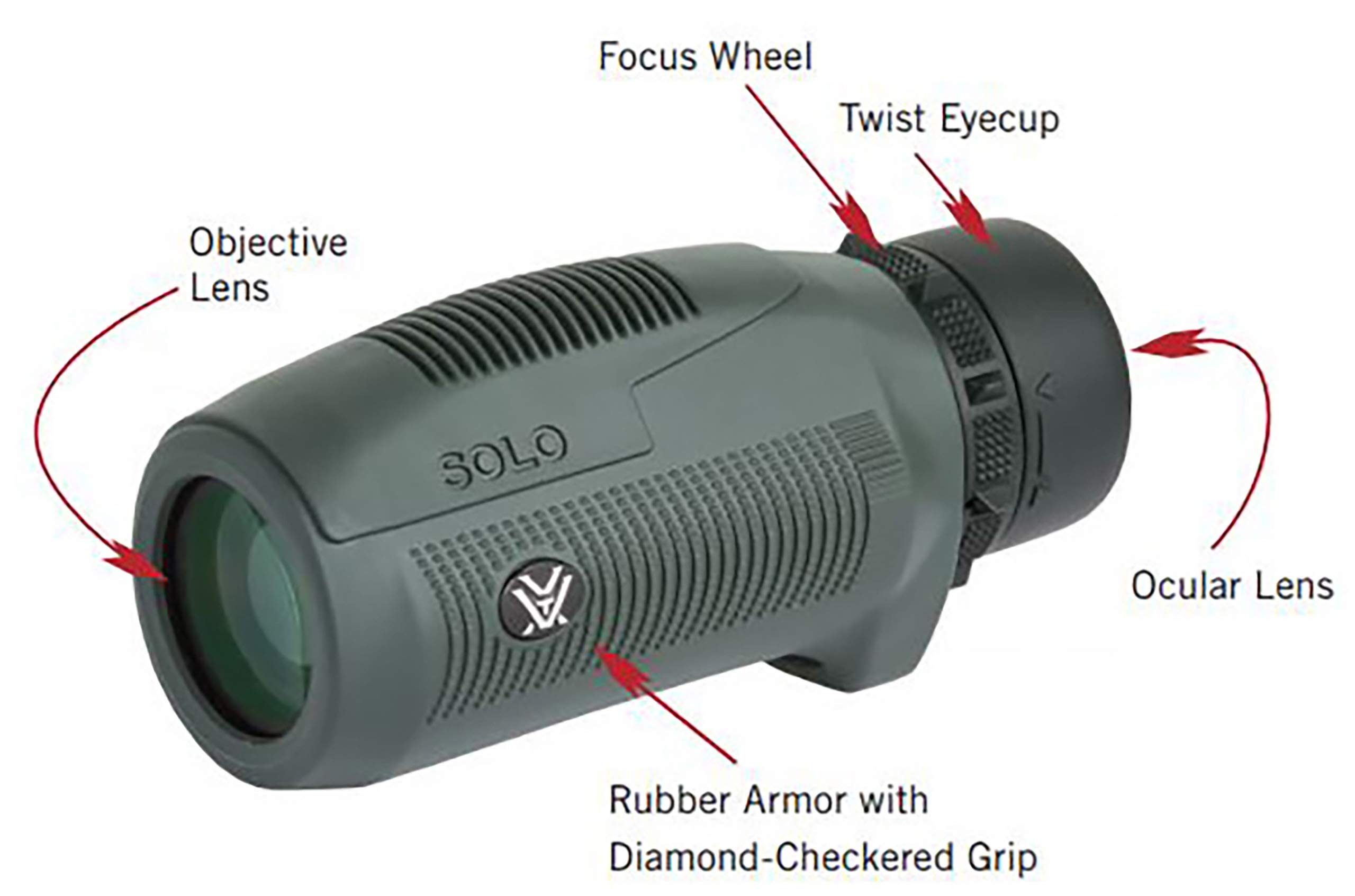 Foto 6 pulgar | Monocular Vortex Optics Solo De 10 X 25 Pulgadas, Impermeable Y Antiniebla - Venta Internacional.