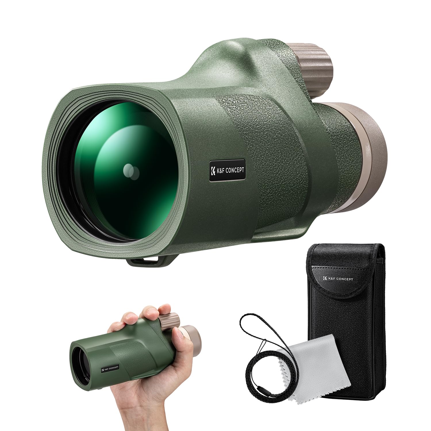 Foto 2 pulgar | Telescopio Monocular K&f Concept Sky Captain Hd 12x50 Con Coágulo - Venta Internacional.