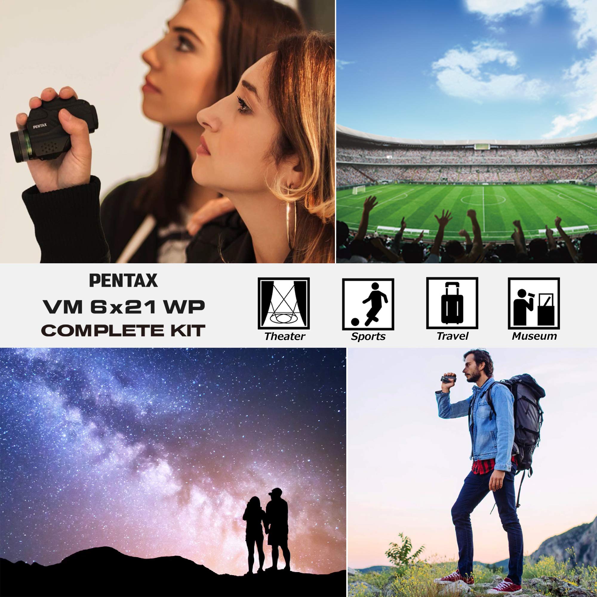 Foto 7 pulgar | Monocular Pentax Vm 6x21 Wp Con Adaptador Para Smartphone Y Soporte - Venta Internacional.