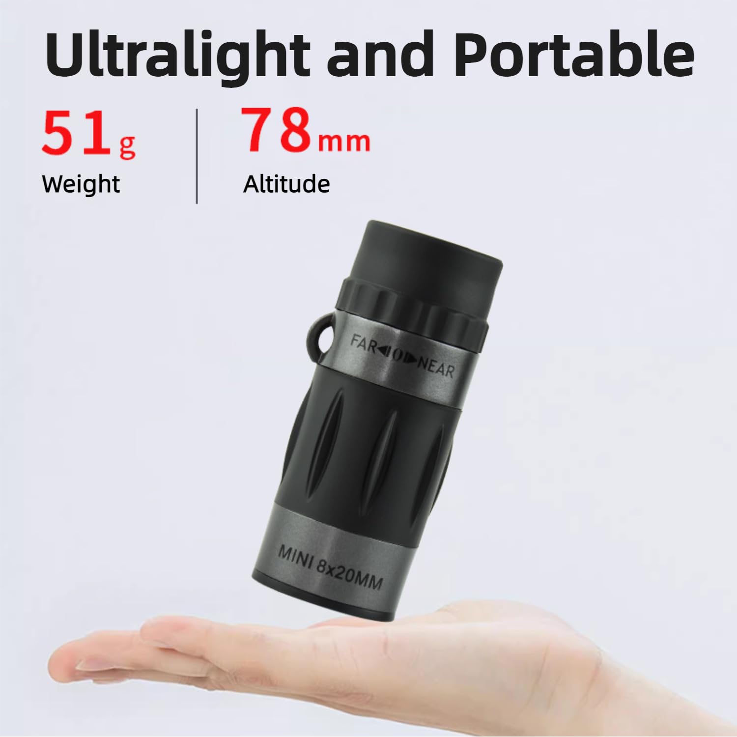 Foto 7 pulgar | Monocular Portátil Negro-Venta Internacional