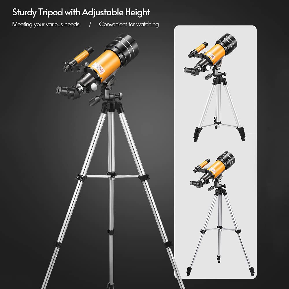 Foto 4 | Telescopio Monocular Andoer 15x-150x 70 Mm Con Trípode Y Lente - Venta Internacional.