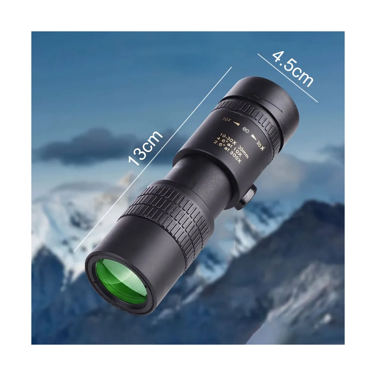 Foto 3 pulgar | Monocular Profesional 10-30x30 Observación De Aves Camping Eo Safe Imports Esi-18951 Negro