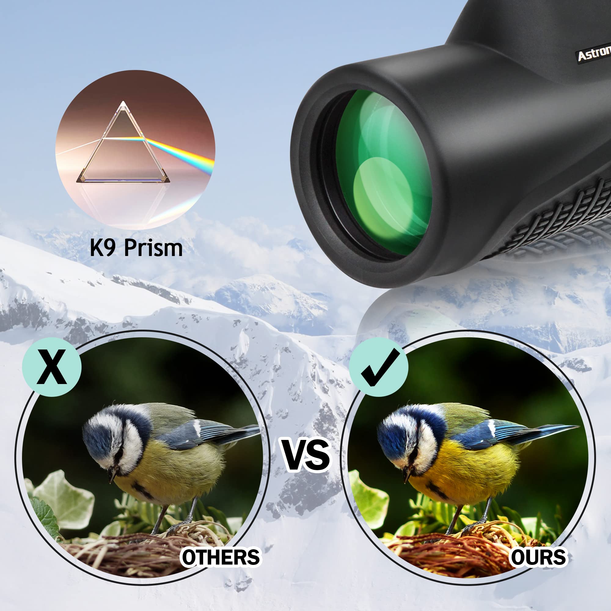 Foto 5 pulgar | Telescopio Monocular Astromania 8x42 Hd K9 Con Prisma Impermeable - Venta Internacional.