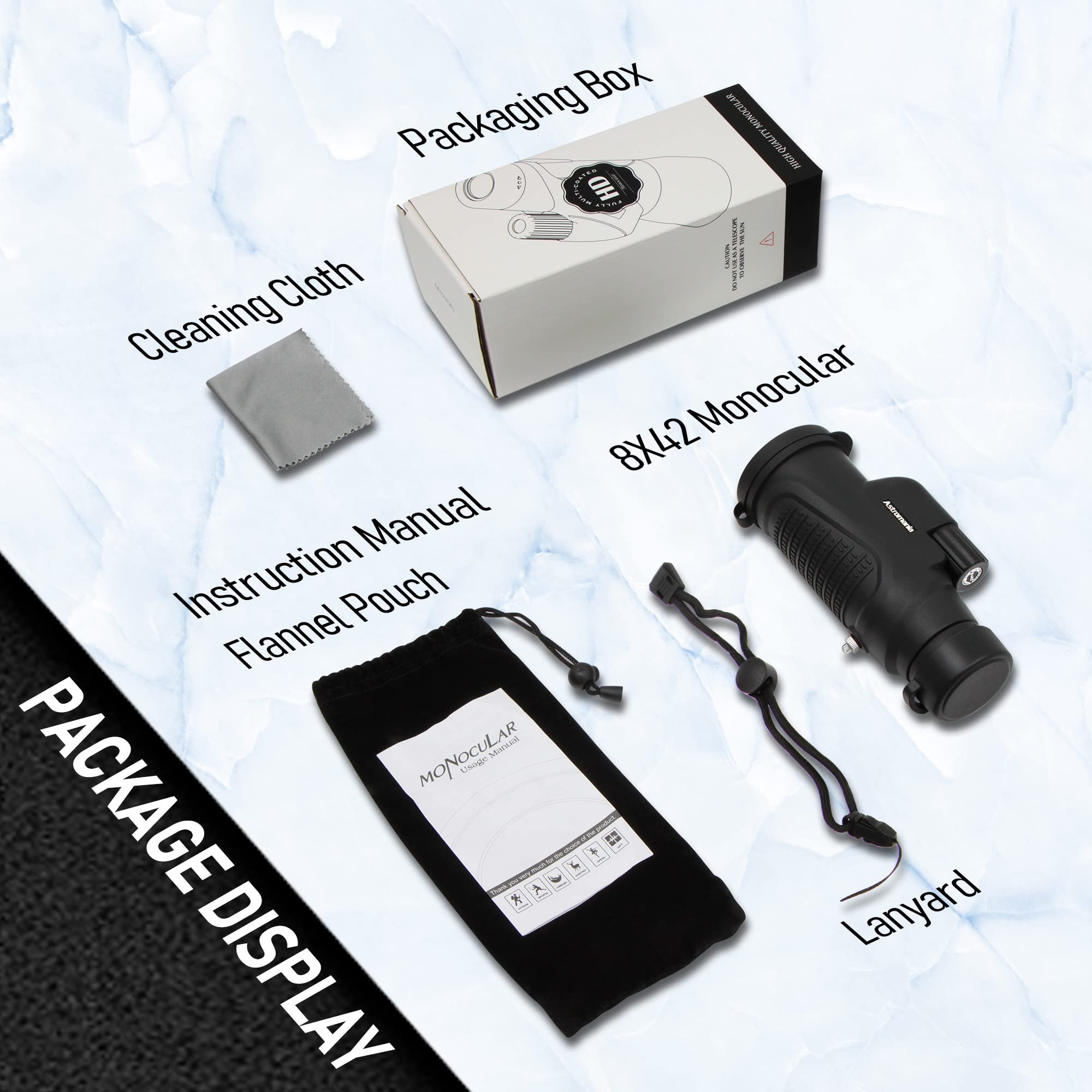 Foto 8 pulgar | Telescopio Monocular Astromania 8x42 Hd K9 Con Prisma Impermeable - Venta Internacional.