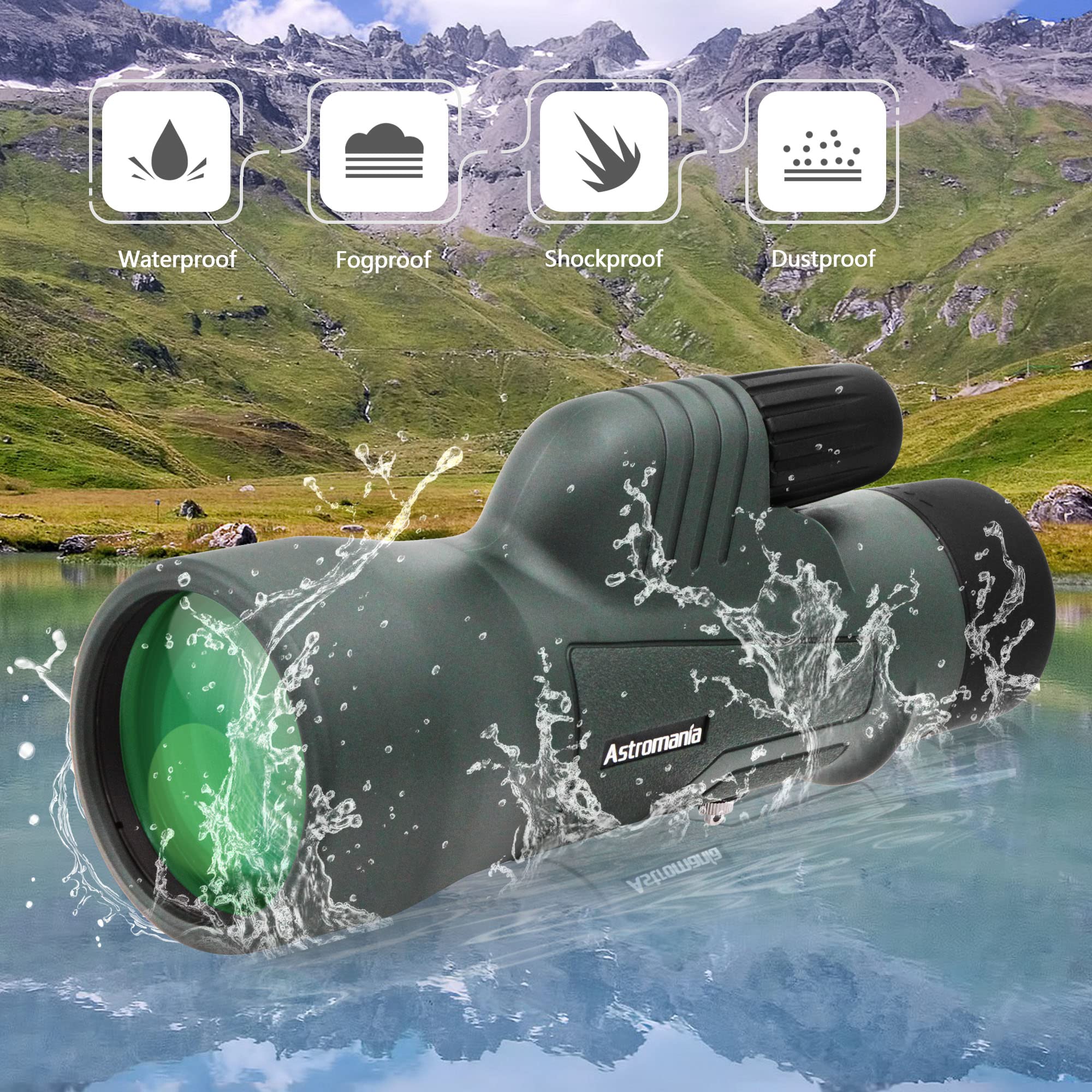 Foto 8 pulgar | Prisma Monocular Astromania 10x50 Bak4 De Alta Potencia A Prueba De Agua - Venta Internacional.