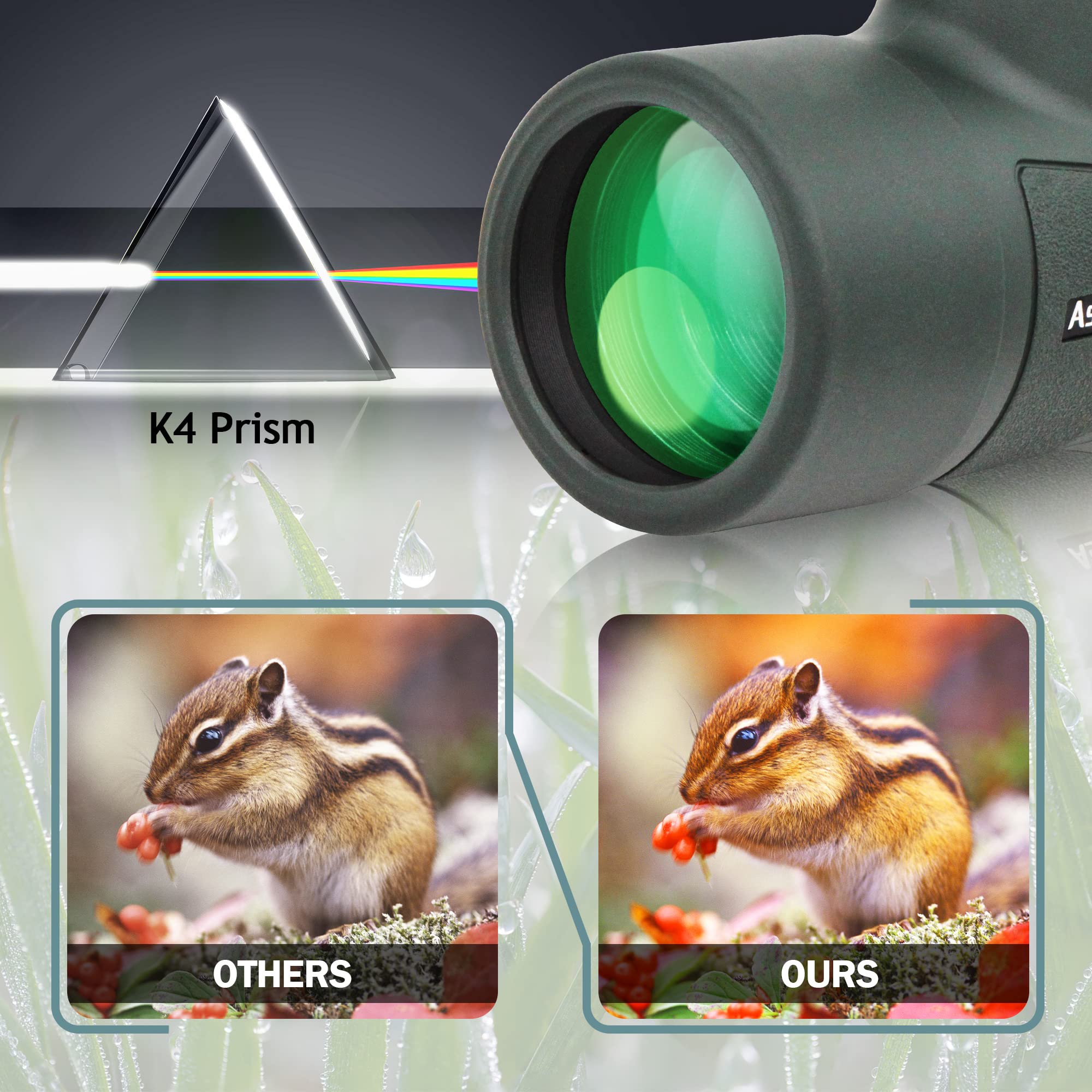 Foto 5 | Prisma Monocular Astromania 8x42 Bak4 De Alta Potencia A Prueba De Agua - Venta Internacional.