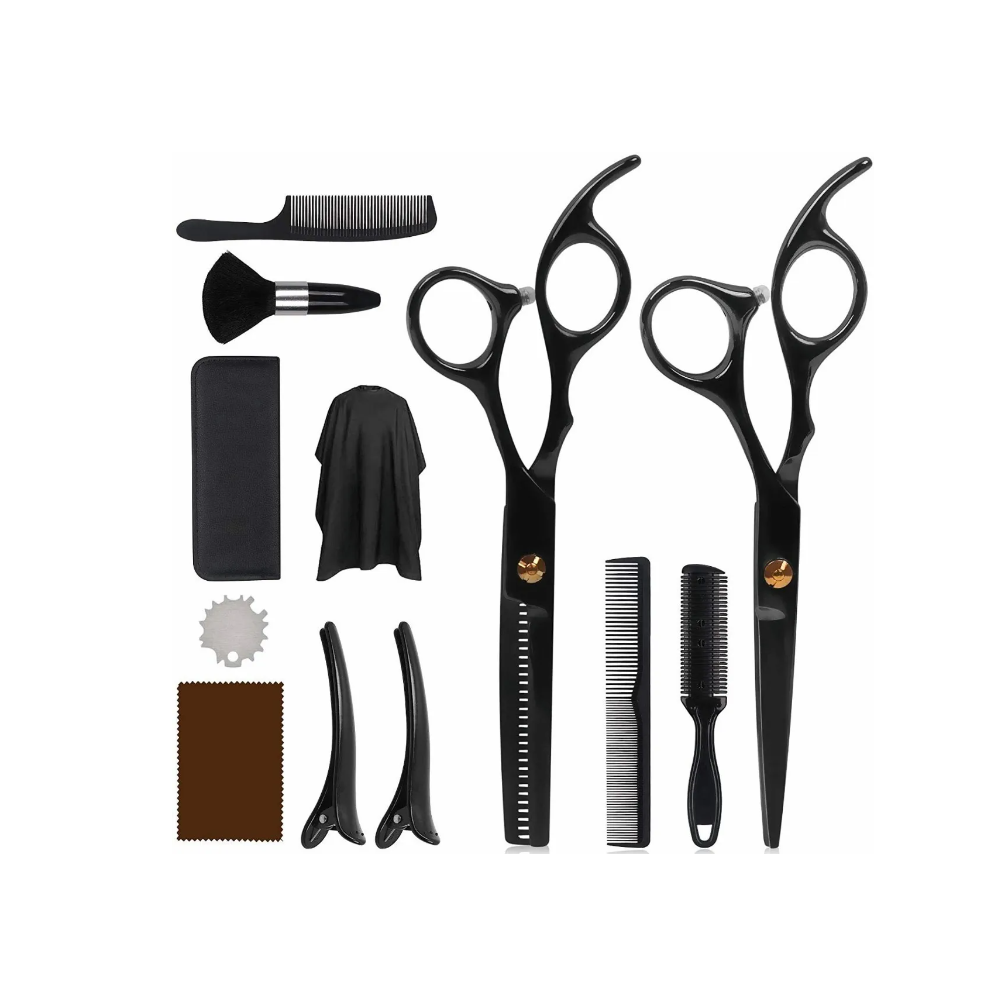 Foto 2 pulgar | Kit Tijeras de Peluquería Profesional color  Negro