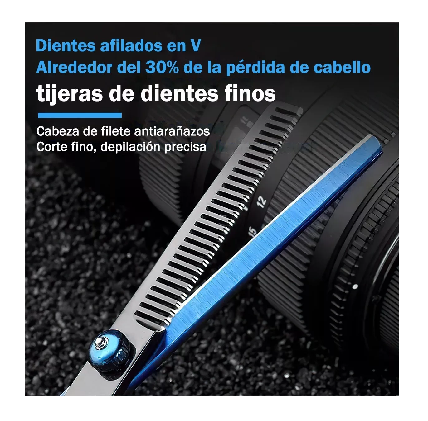 Foto 4 pulgar | Set de Tijeras Profesionales BELUG para Peluquería 13 Piezas
