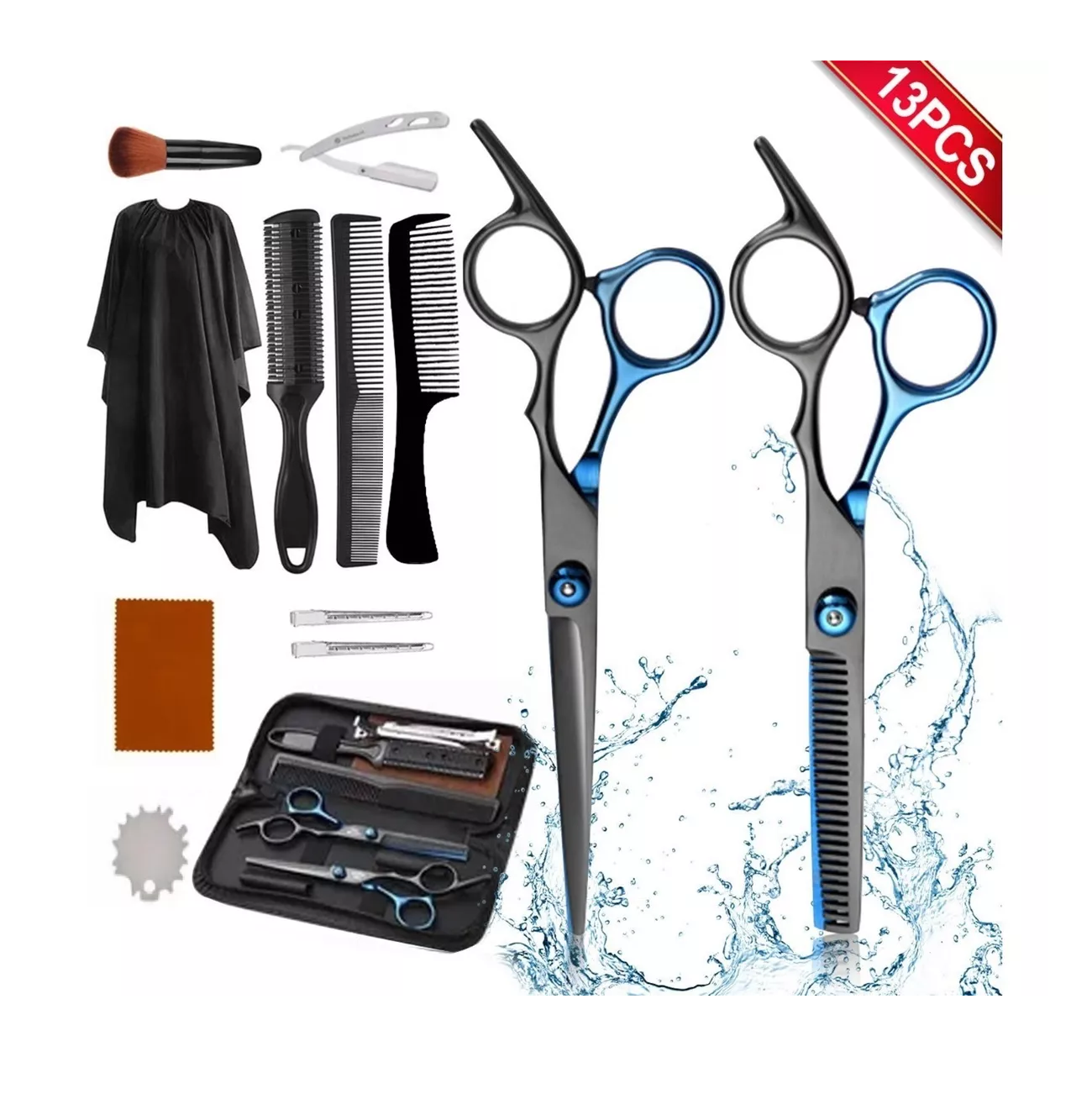 Foto 7 pulgar | Set de Tijeras Profesionales BELUG para Peluquería 13 Piezas