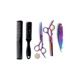 Foto 1 | Juego De Tijeras De Peluquería Tornasol De 6 Pulgadas Con Funda Y Peines - Venta Internacional.