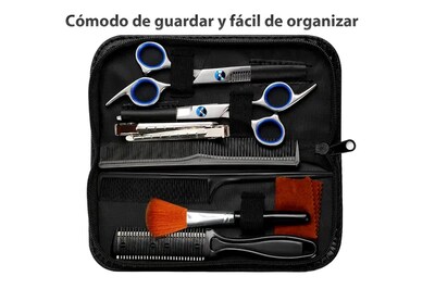 Foto 2 | Xtellar Kit Premium De Tijeras Profesionales Para Barbería Y Estilismo, Diseño Ergonómico Inalámbrico