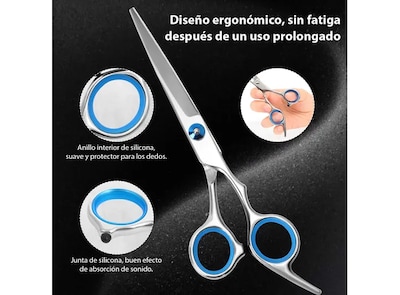 Foto 5 | Xtellar Kit Premium De Tijeras Profesionales Para Barbería Y Estilismo, Diseño Ergonómico Inalámbrico