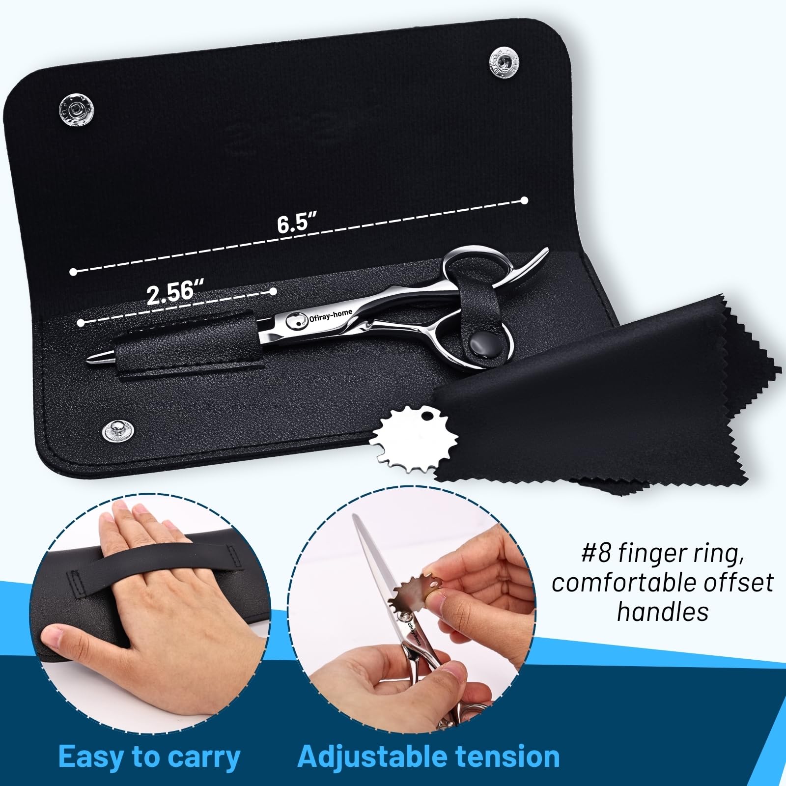 Foto 7 pulgar | Tijera De Corte De Pelo Genérica Cnc 440c Professional 16,5 Cm - Venta Internacional.