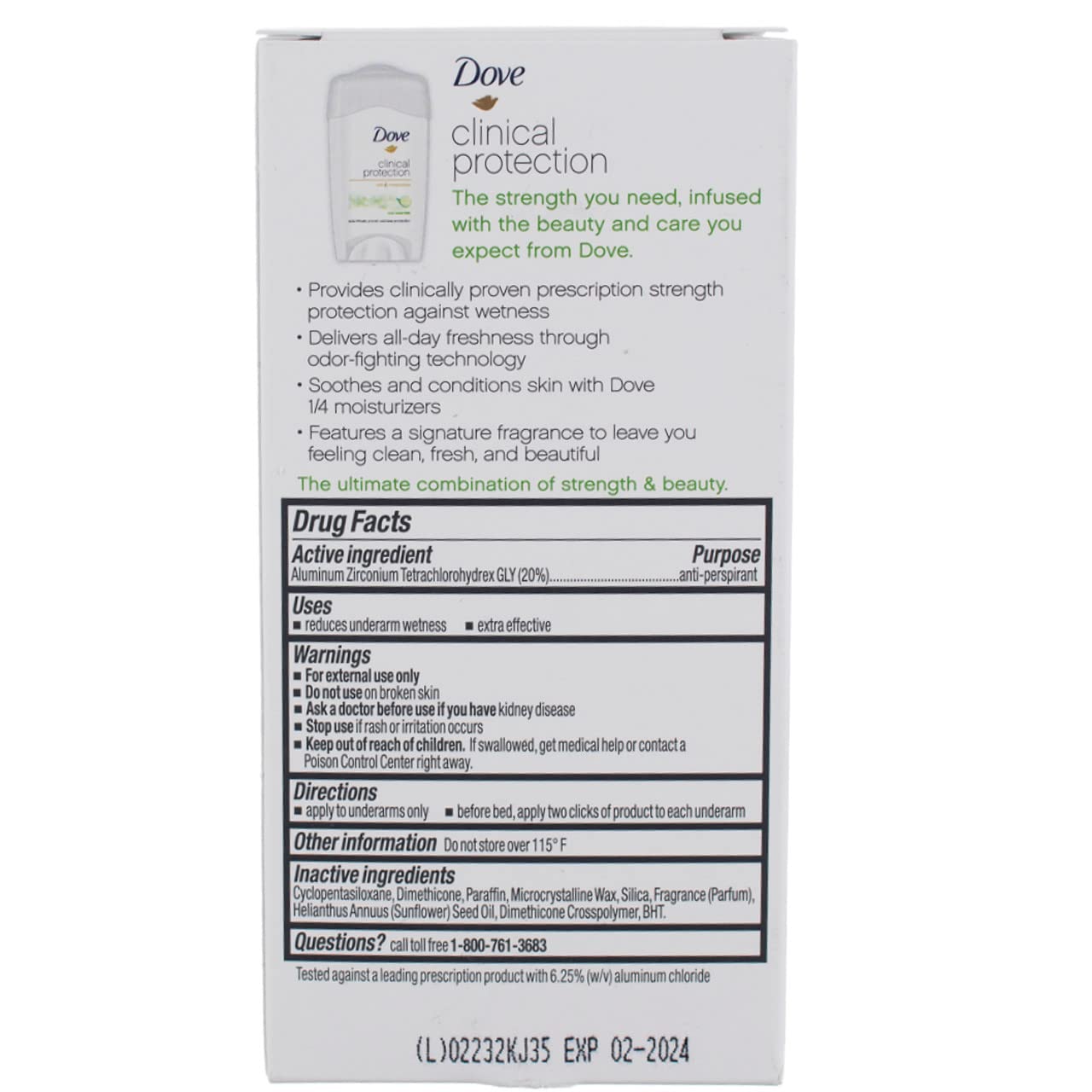 Foto 4 pulgar | Desodorante Dove Clinical Protection Cool Essentials De 50 Ml, Paquete De 3 - Venta Internacional.