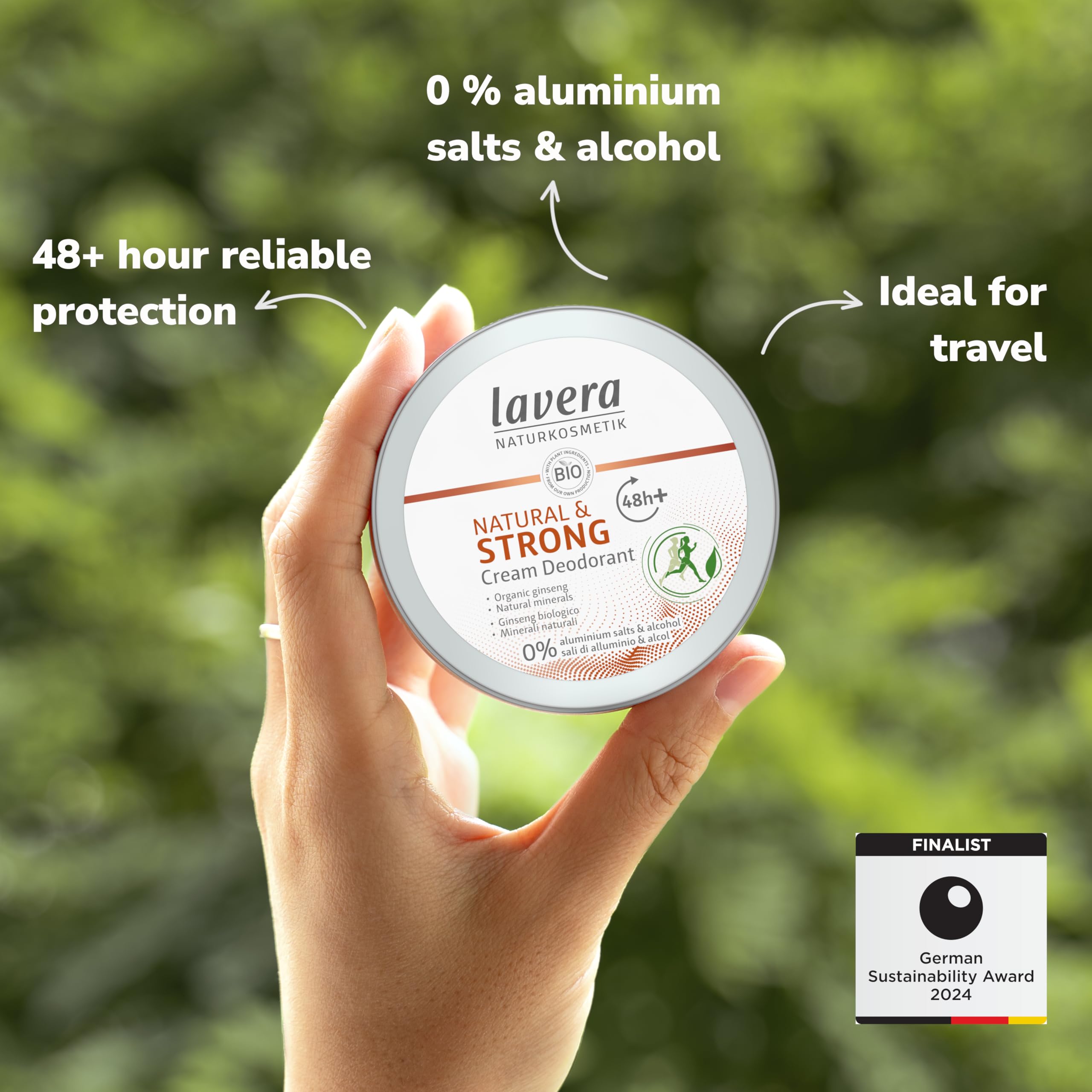 Foto 2 | Crema Desodorante Lavera Natural & Strong 48+ H 50ml - Venta Internacional.