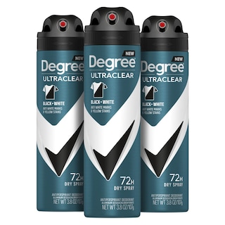 Foto 1 | Desodorante Antitranspirante en Aerosol Seco Degree Men 110 ml 3 Piezas - Venta Internacional