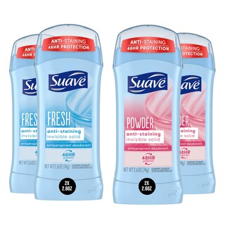 Foto 1 | Desodorant Suave Antitranspirante En Polvo Fresh Para Mujer, 76 Ml, 4 Unidades - Venta Internacional.
