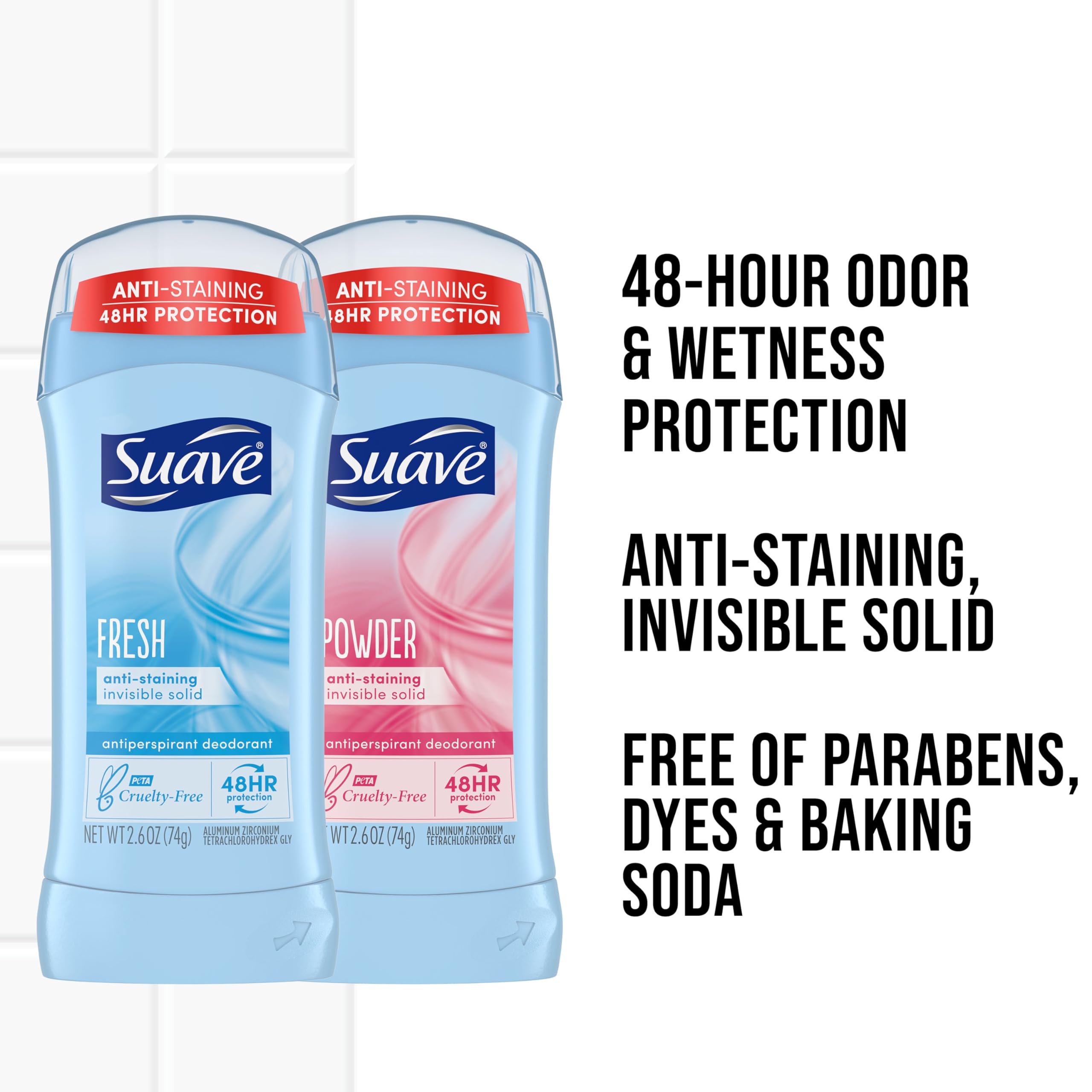 Foto 3 pulgar | Desodorant Suave Antitranspirante En Polvo Fresh Para Mujer, 76 Ml, 4 Unidades - Venta Internacional.