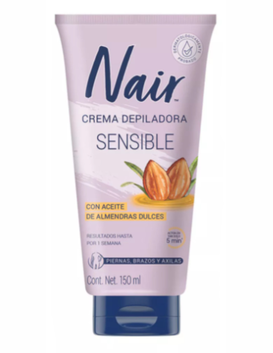 Foto 3 pulgar | Nair Crema Depiladora Corporal Piel Sensible + Termo Güish Gratis