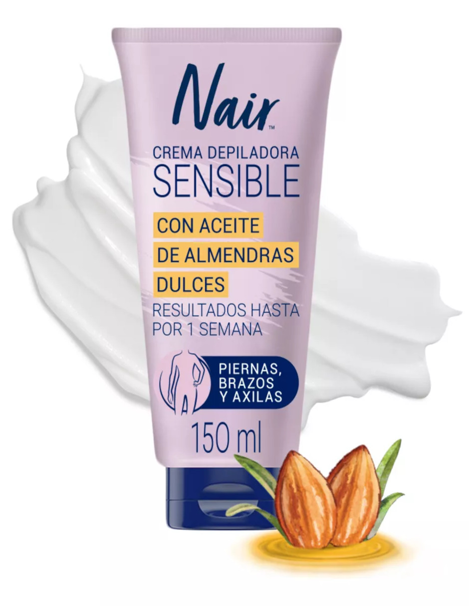 Foto 5 pulgar | Nair Crema Depiladora Corporal Piel Sensible + Termo Güish Gratis