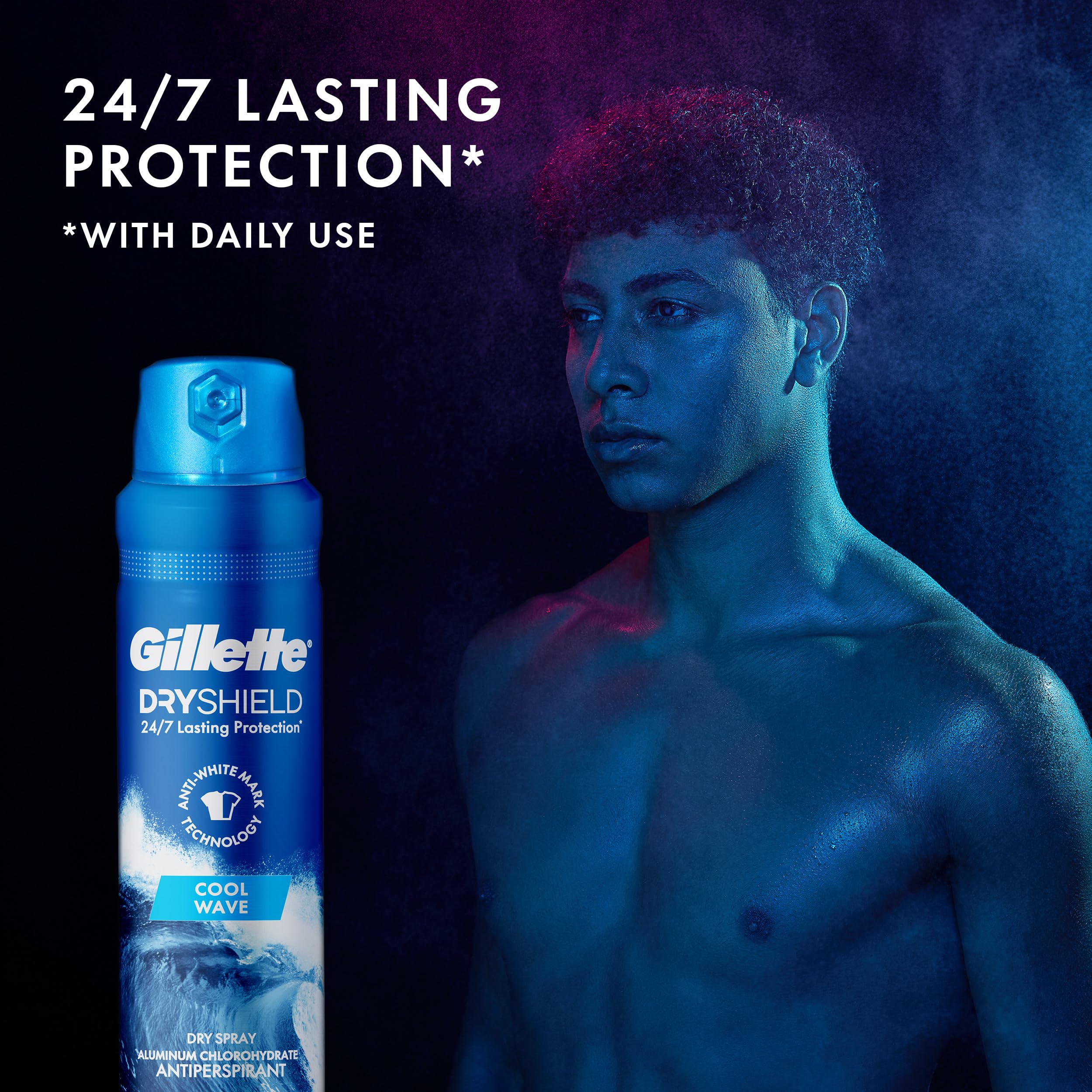 Foto 3 pulgar | Desodorante Antitranspirante Gillette Dry Spray Cool Wave, 125 Ml, Paquete De 3 - Venta Internacional.