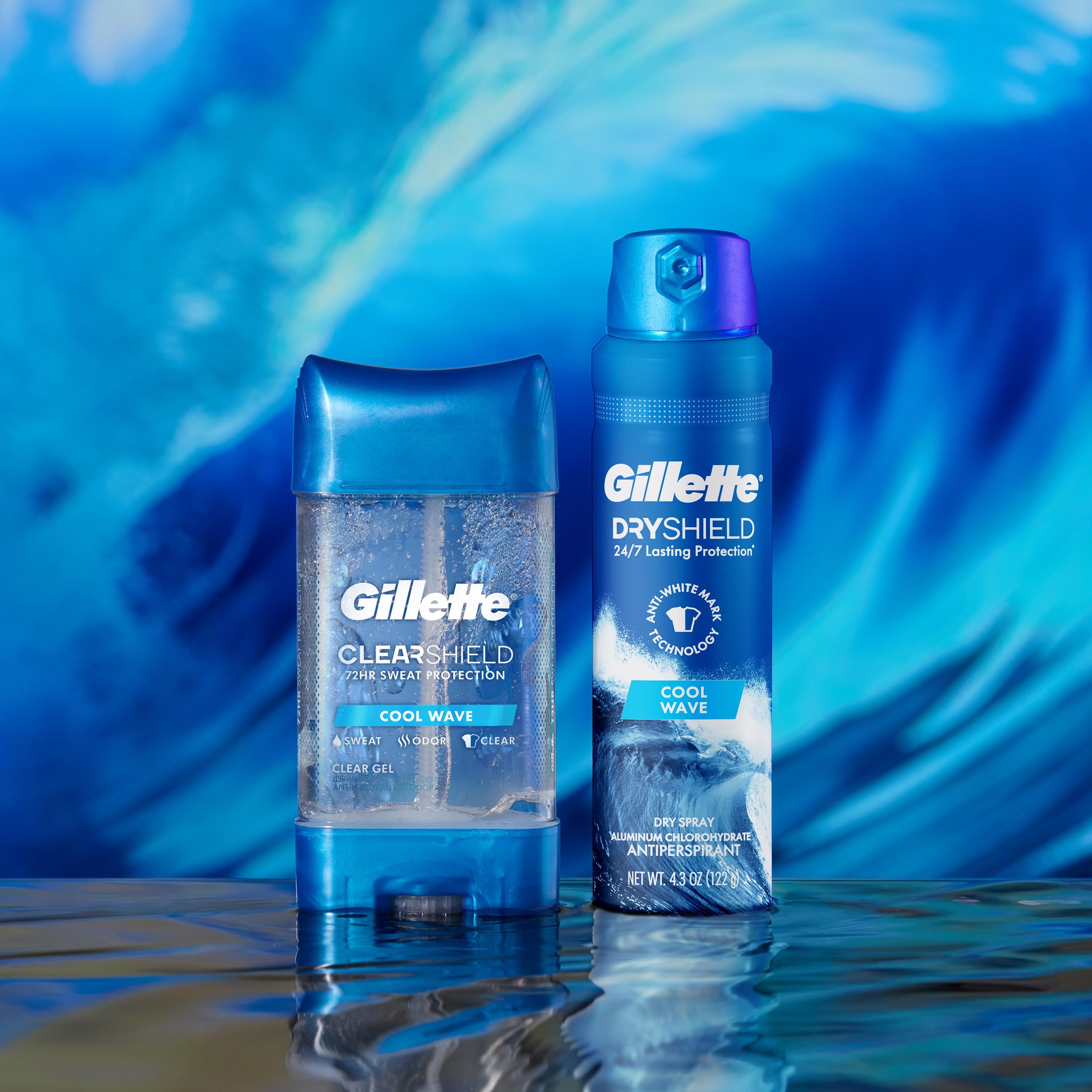Foto 6 | Desodorante Antitranspirante Gillette Dry Spray Cool Wave, 125 Ml, Paquete De 3 - Venta Internacional.