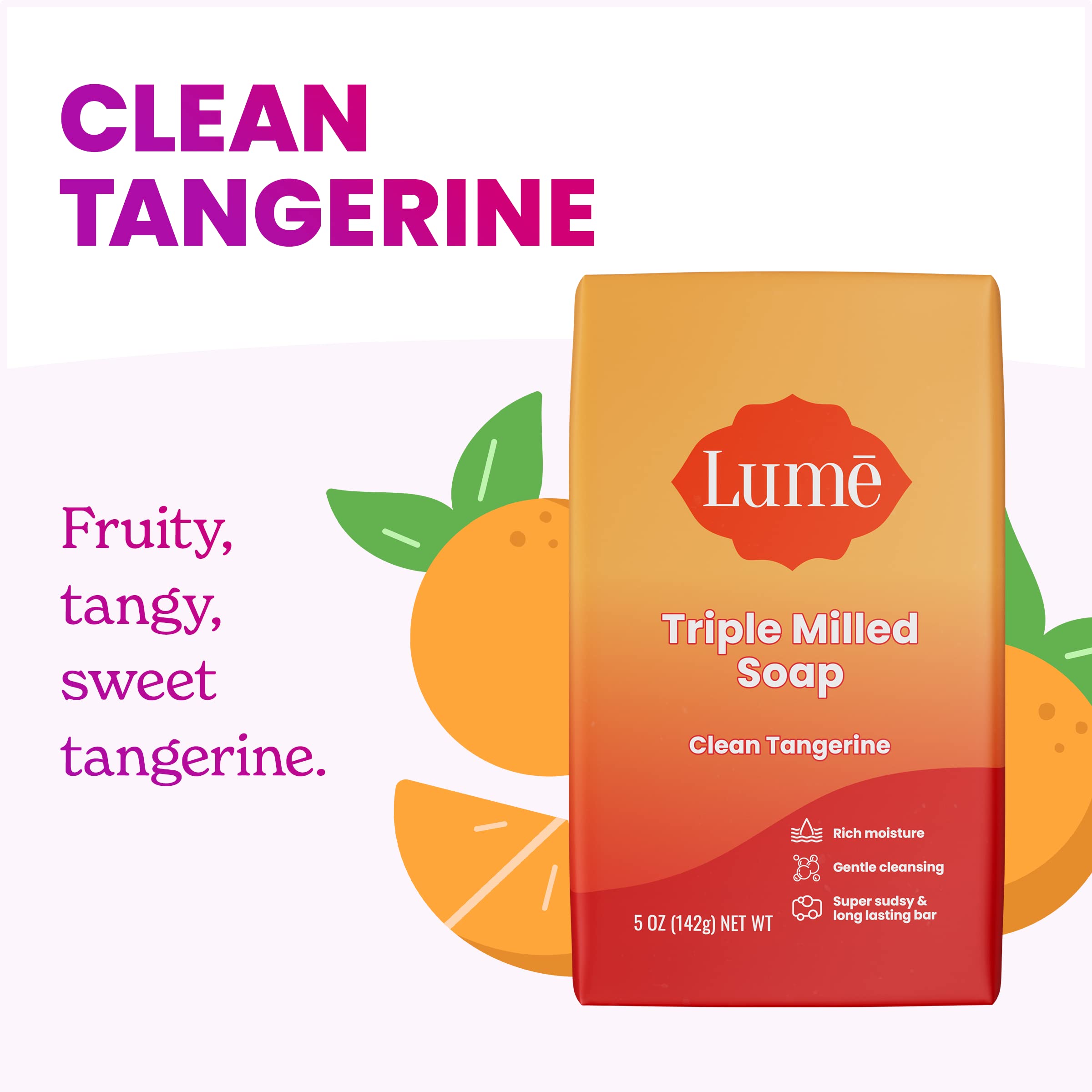Foto 4 pulgar | Jabón Lume, Rico En Hidratación Y Limpieza Suave, 150 Ml, Clean Tangerine - Venta Internacional.