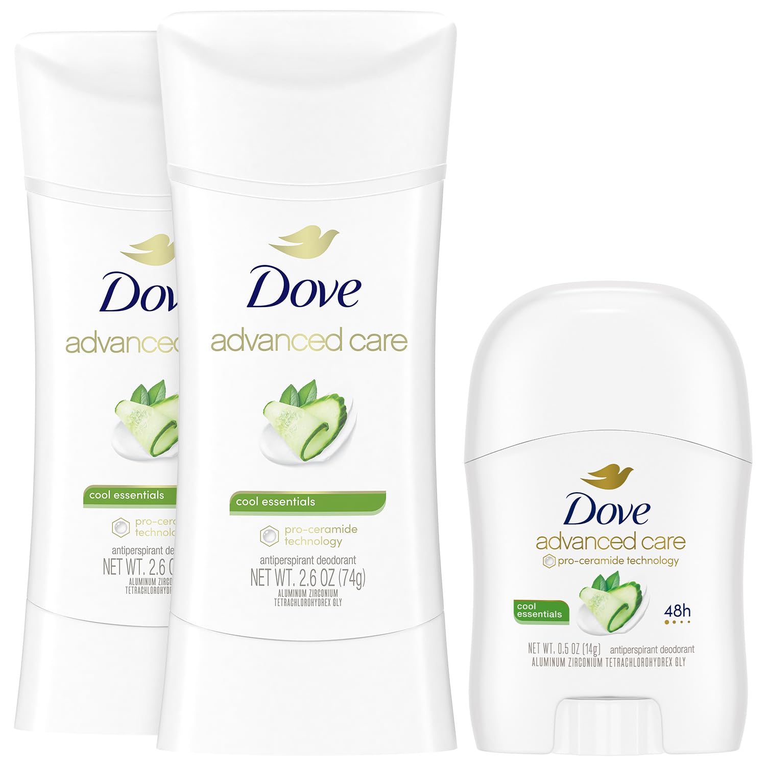 Foto 2 pulgar | Desodorante Dove Advanced Care Cool Essentials, 75 Ml, Juego De 3 Piezas - Venta Internacional.