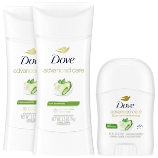 Foto 1 | Desodorante Dove Advanced Care Cool Essentials, 75 Ml, Juego De 3 Piezas - Venta Internacional.