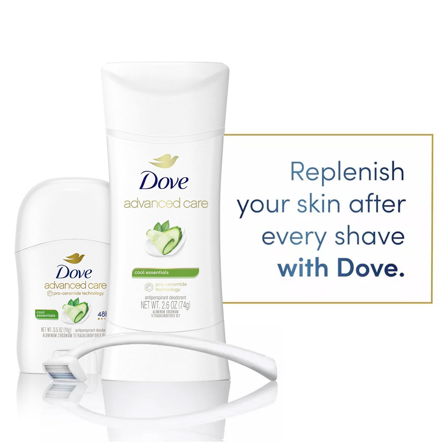 Foto 4 pulgar | Desodorante Dove Advanced Care Cool Essentials, 75 Ml, Juego De 3 Piezas - Venta Internacional.