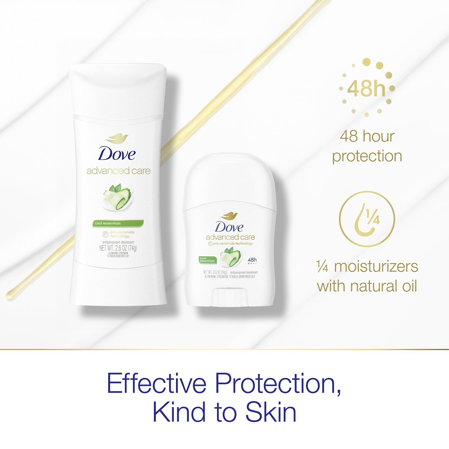 Foto 5 | Desodorante Dove Advanced Care Cool Essentials, 75 Ml, Juego De 3 Piezas - Venta Internacional.