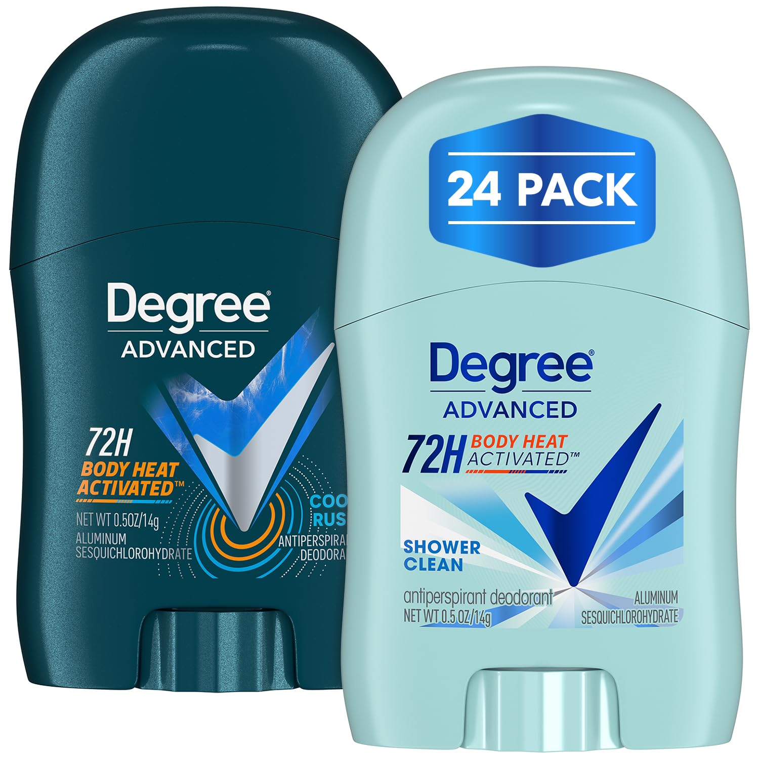 Foto 2 pulgar | Desodorante Degree Travel 72h, 14 Ml, Paquete De 24 (12 Cool Rush Y 12 Shower Clean) - Venta Internacional.