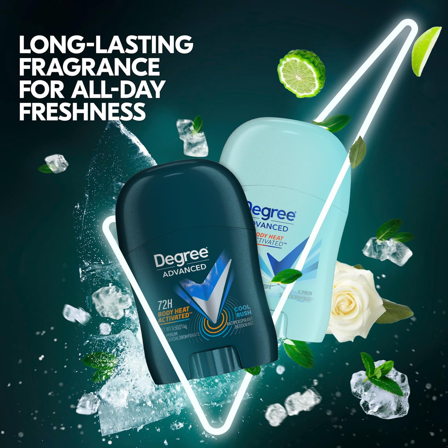 Foto 6 | Desodorante Degree Travel 72h, 14 Ml, Paquete De 24 (12 Cool Rush Y 12 Shower Clean) - Venta Internacional.