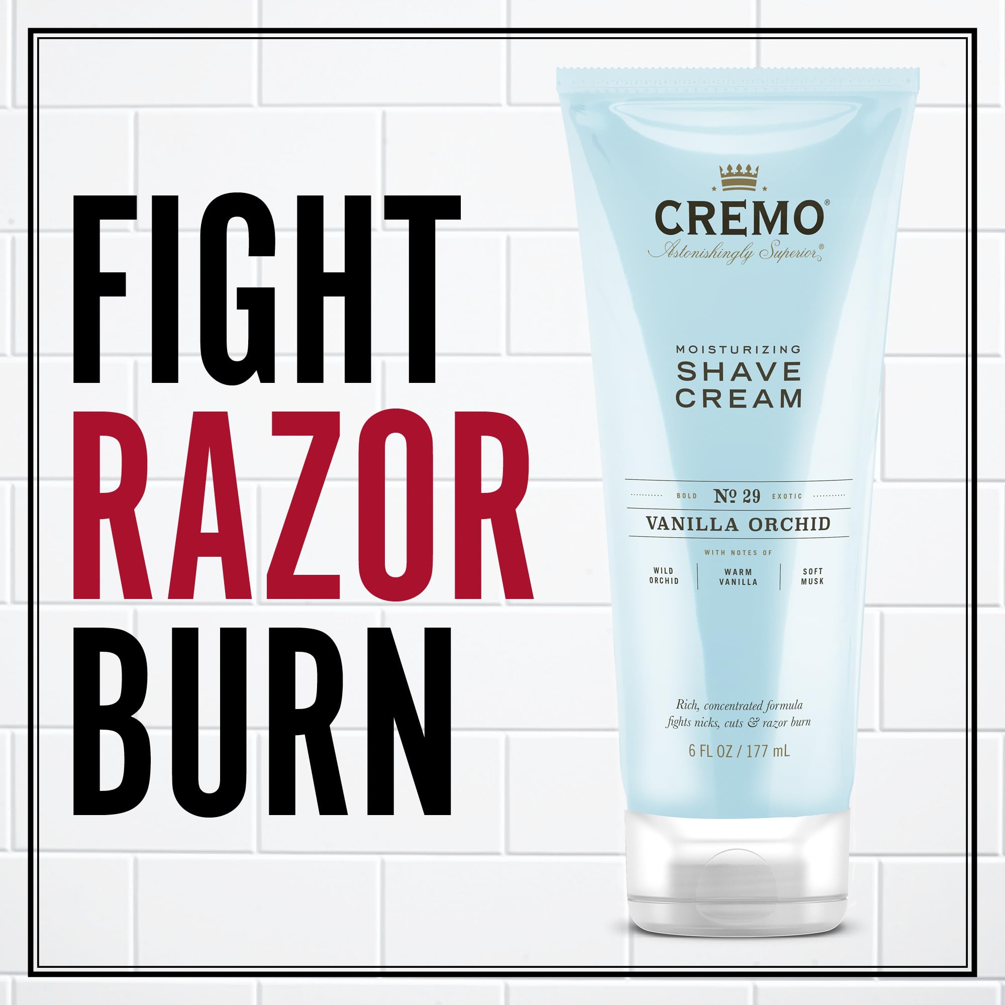 Foto 2 | Crema De Afeitar Cremo Vanilla And Orchid 180 Ml (paquete De 2) Para Mujer - Venta Internacional.
