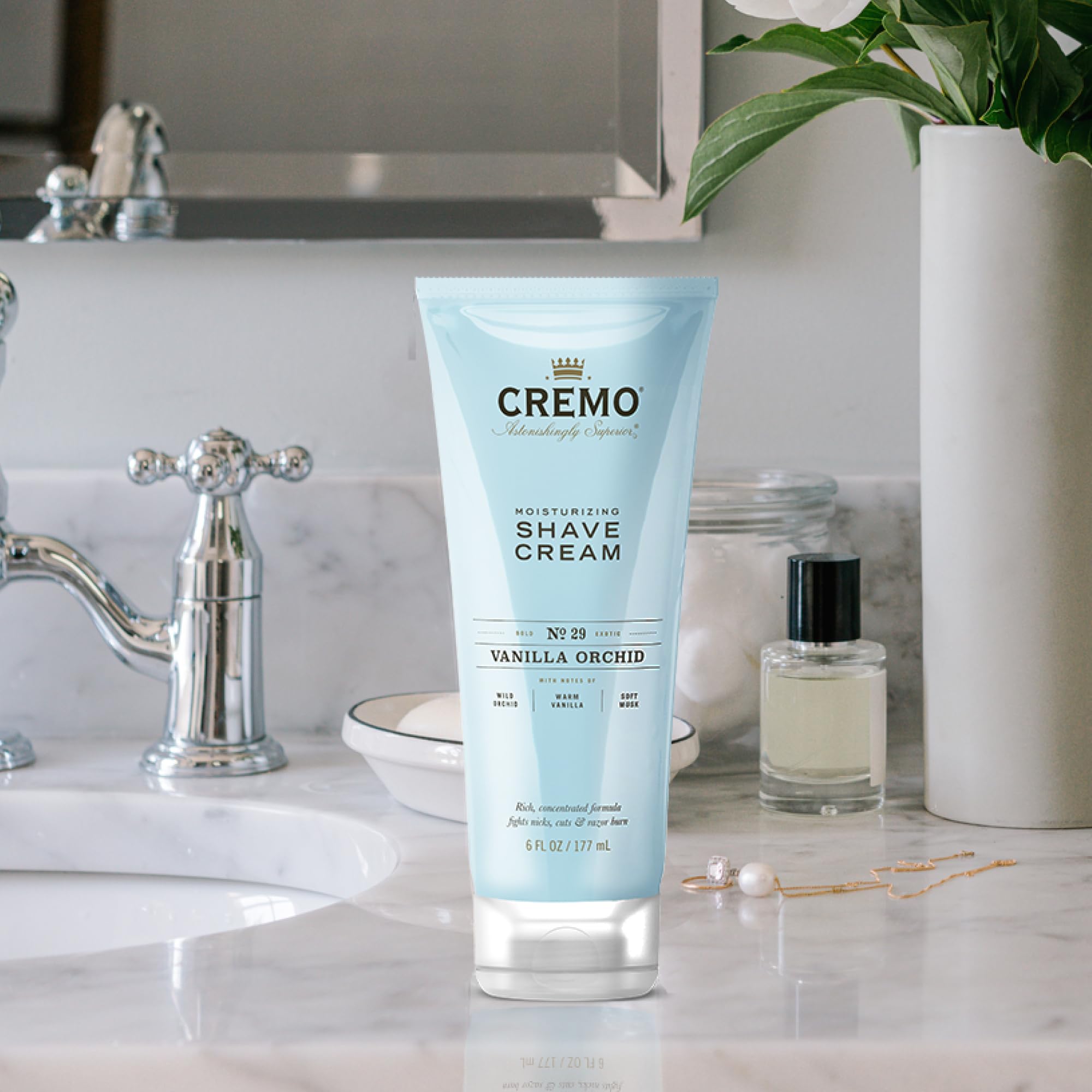 Foto 6 pulgar | Crema De Afeitar Cremo Vanilla And Orchid 180 Ml (paquete De 2) Para Mujer - Venta Internacional.
