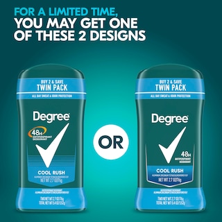 Foto 2 | Desodorante Antitranspirante Degree Men Original Cool Rush, 80 Ml, 2 Unidades - Venta Internacional.