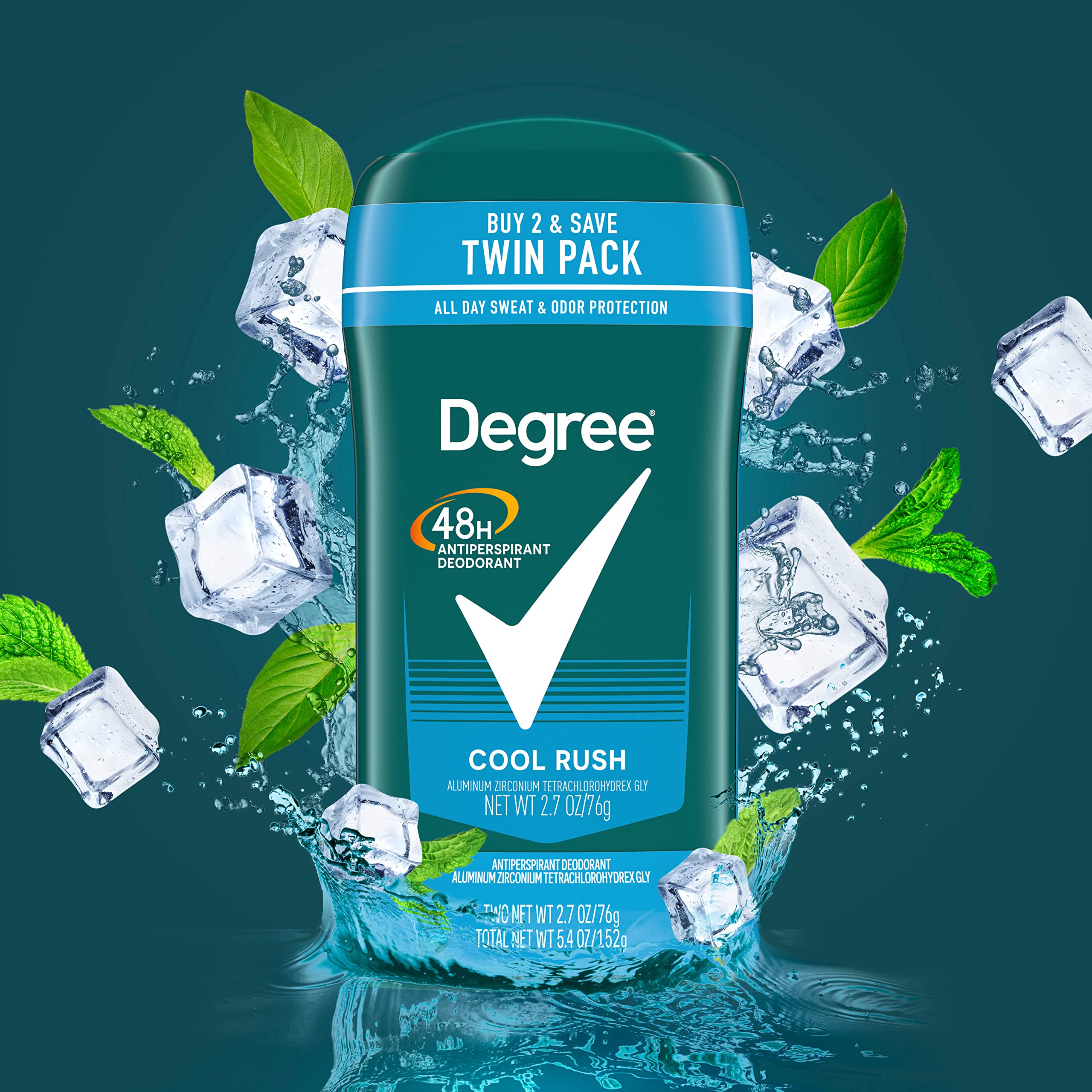 Foto 5 pulgar | Desodorante Antitranspirante Degree Men Original Cool Rush, 80 Ml, 2 Unidades - Venta Internacional.