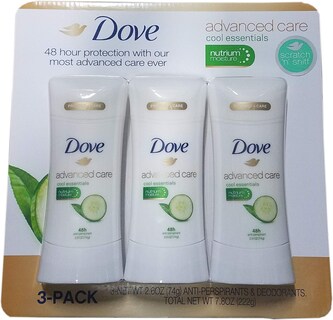 Foto 1 | Antitranspirante Dove Advanced Care Cool Essentials 75 Ml X3 - Venta Internacional.