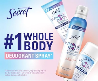 Foto 2 | Crema Deodorant Secret Whole Body Dry Feel 90 Ml Para Mujer - Venta Internacional.