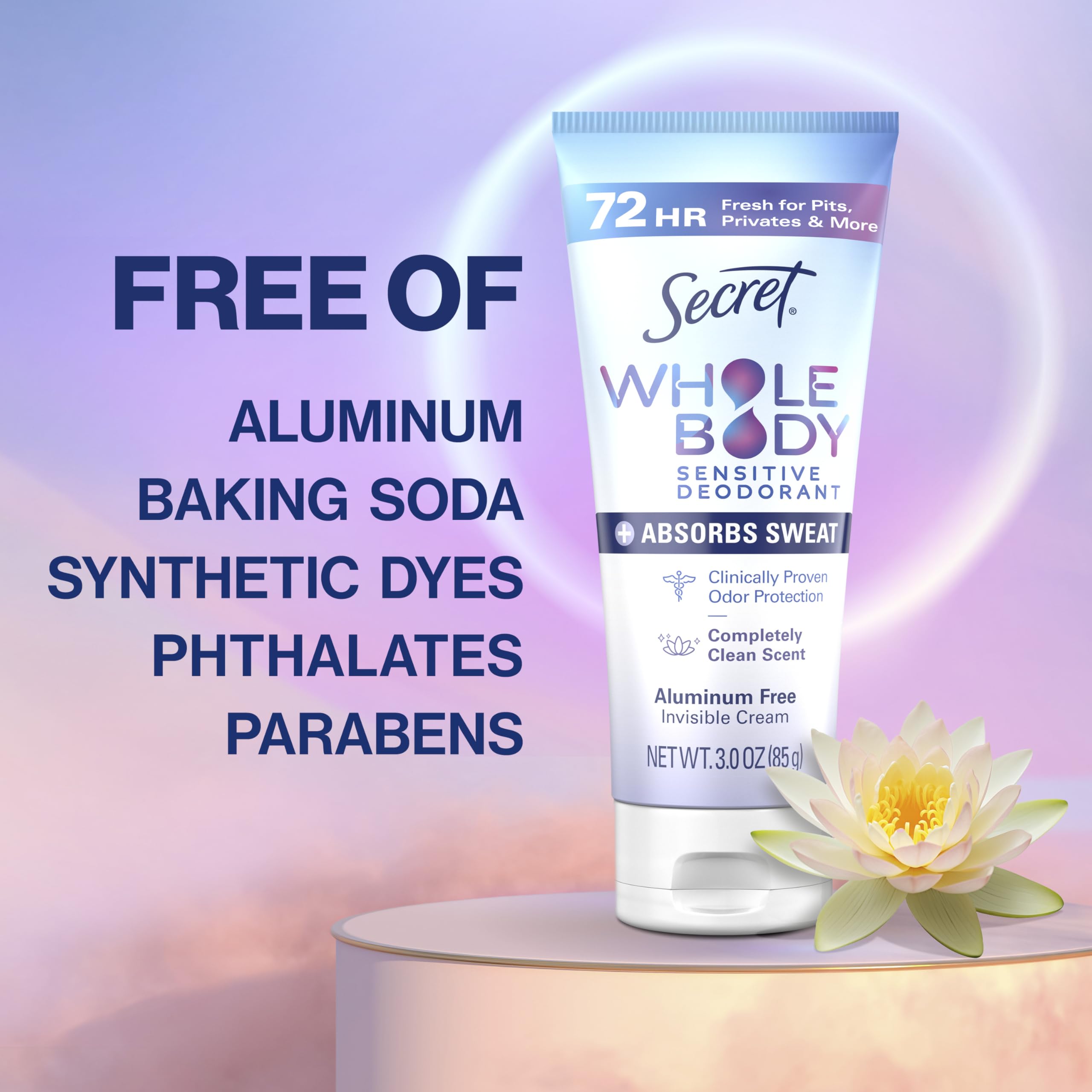 Foto 6 pulgar | Crema Deodorant Secret Whole Body Dry Feel  90 Ml  Para Mujer - Venta Internacional.