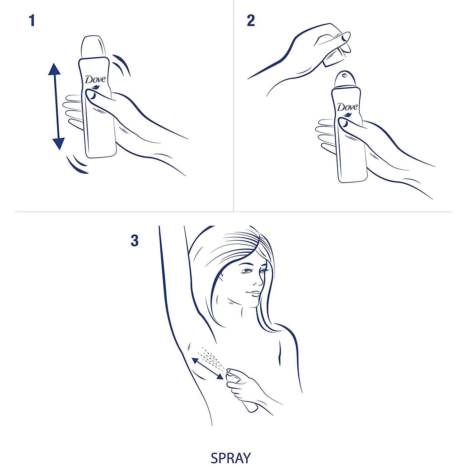 Foto 8 pulgar | Spray Antitranspirante Dove Dry Invisible Sheer Fresh 107 G X 3 - Venta Internacional.