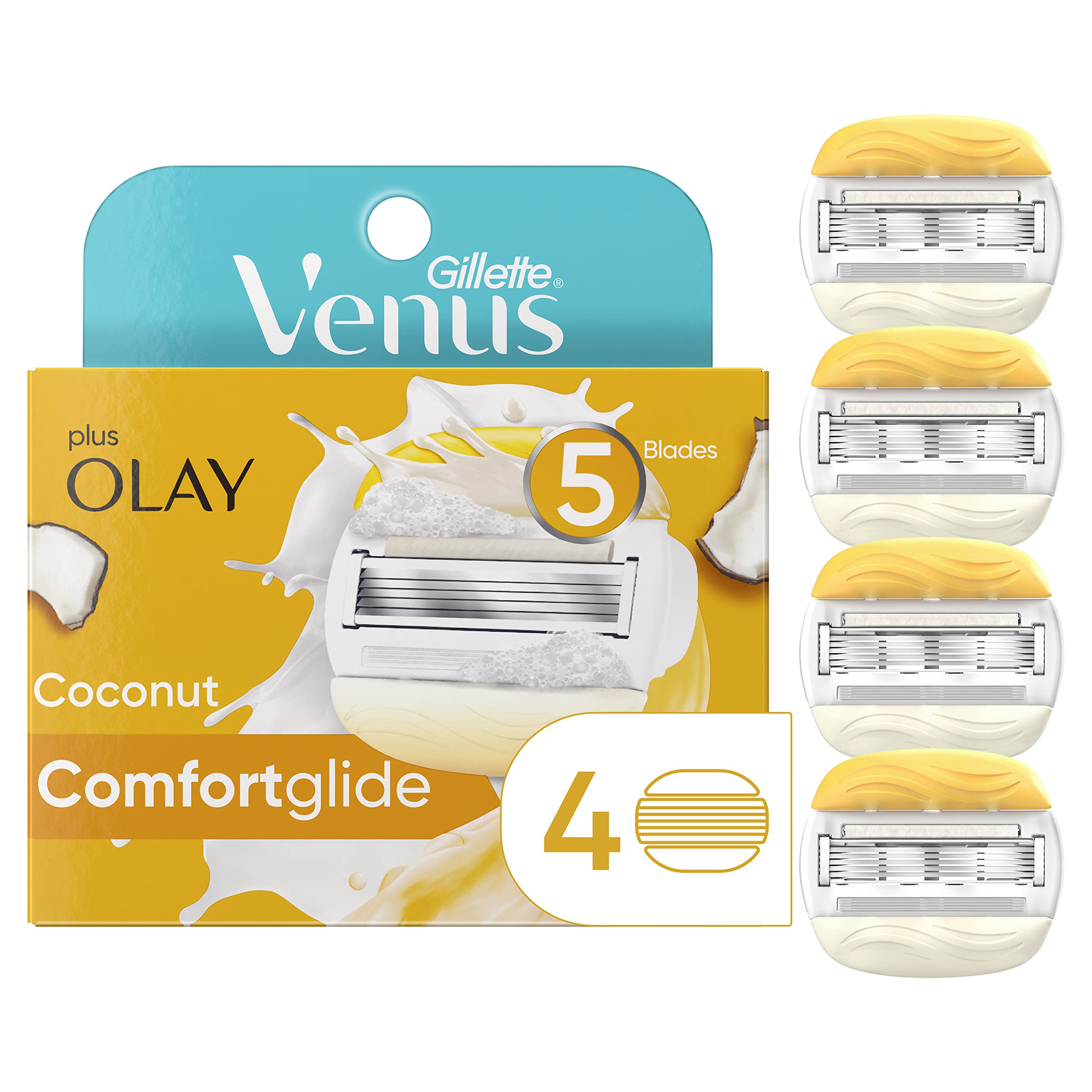 Recambios Para Cuchillas De Afeitar Gillette Venus Comfortglide, 4 Unidades - Venta Internacional.