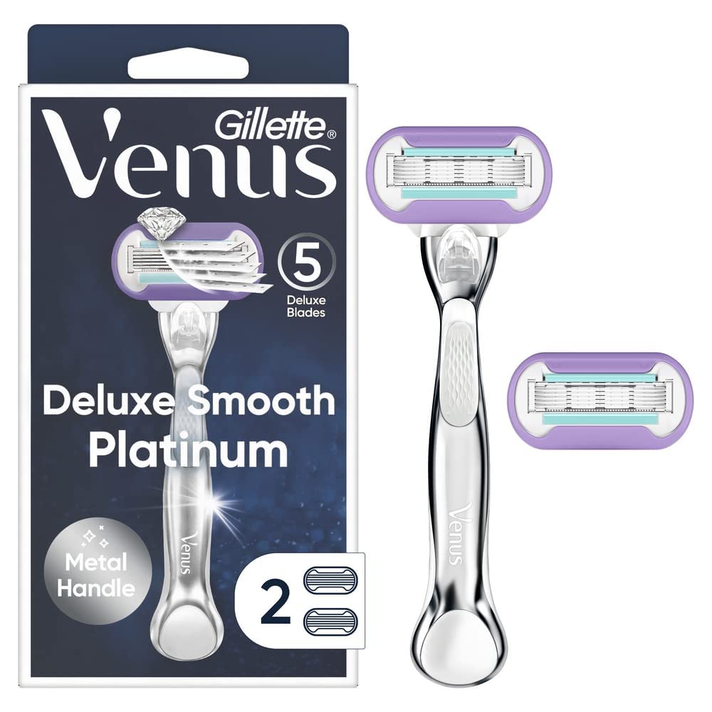 Foto 2 pulgar | Maquinillas De Afeitar Gillette Venus Deluxe Smooth Platinum Para Mujer - Venta Internacional.