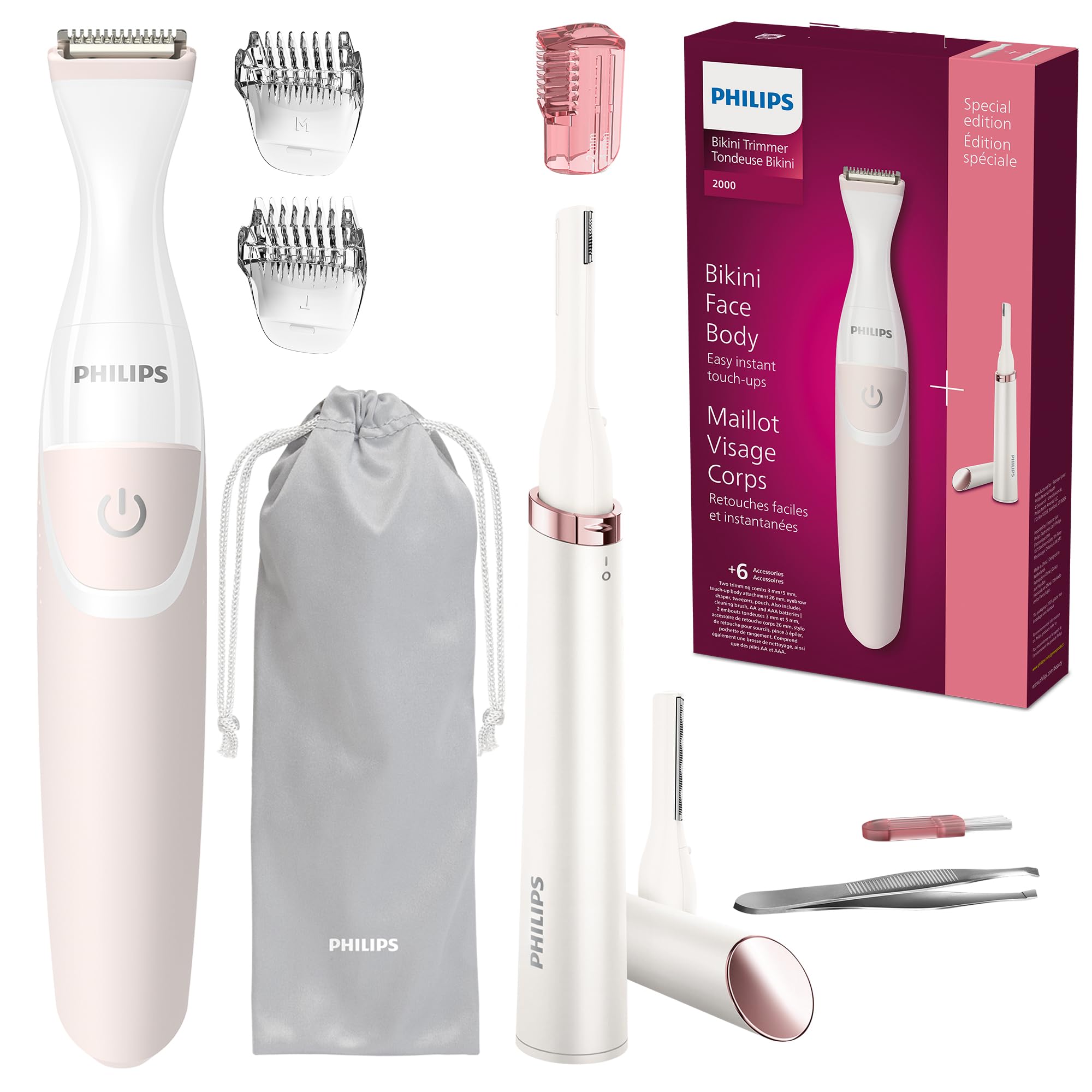 Foto 1 | Paquete Recortadora Philips Beauty Brt387/90 Bikini & Precision - Venta Internacional.