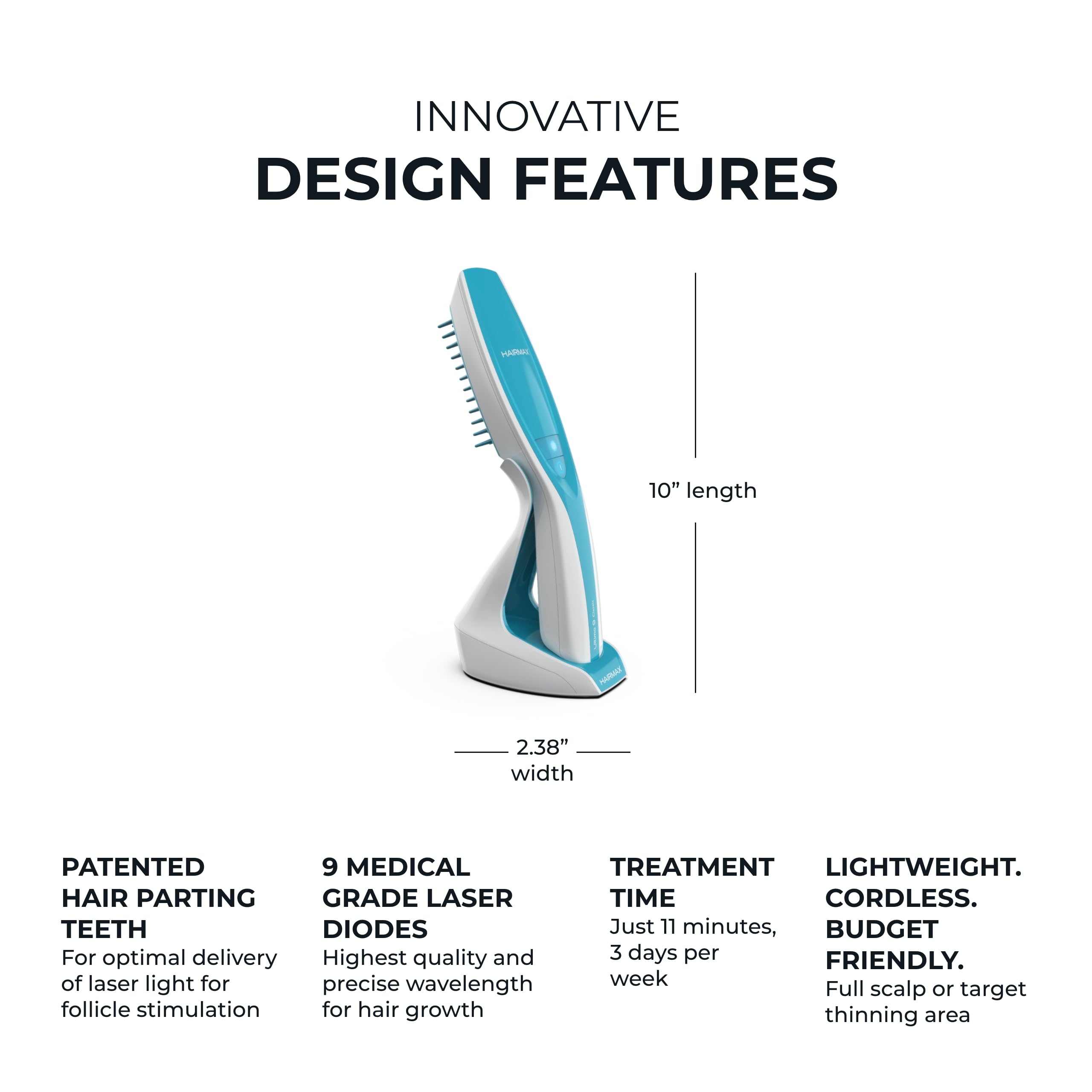 Foto 5 pulgar | Dispositivo Para El Crecimiento Del Cabello Hairmax Ultima 9 Classic Lasercomb - Venta Internacional.