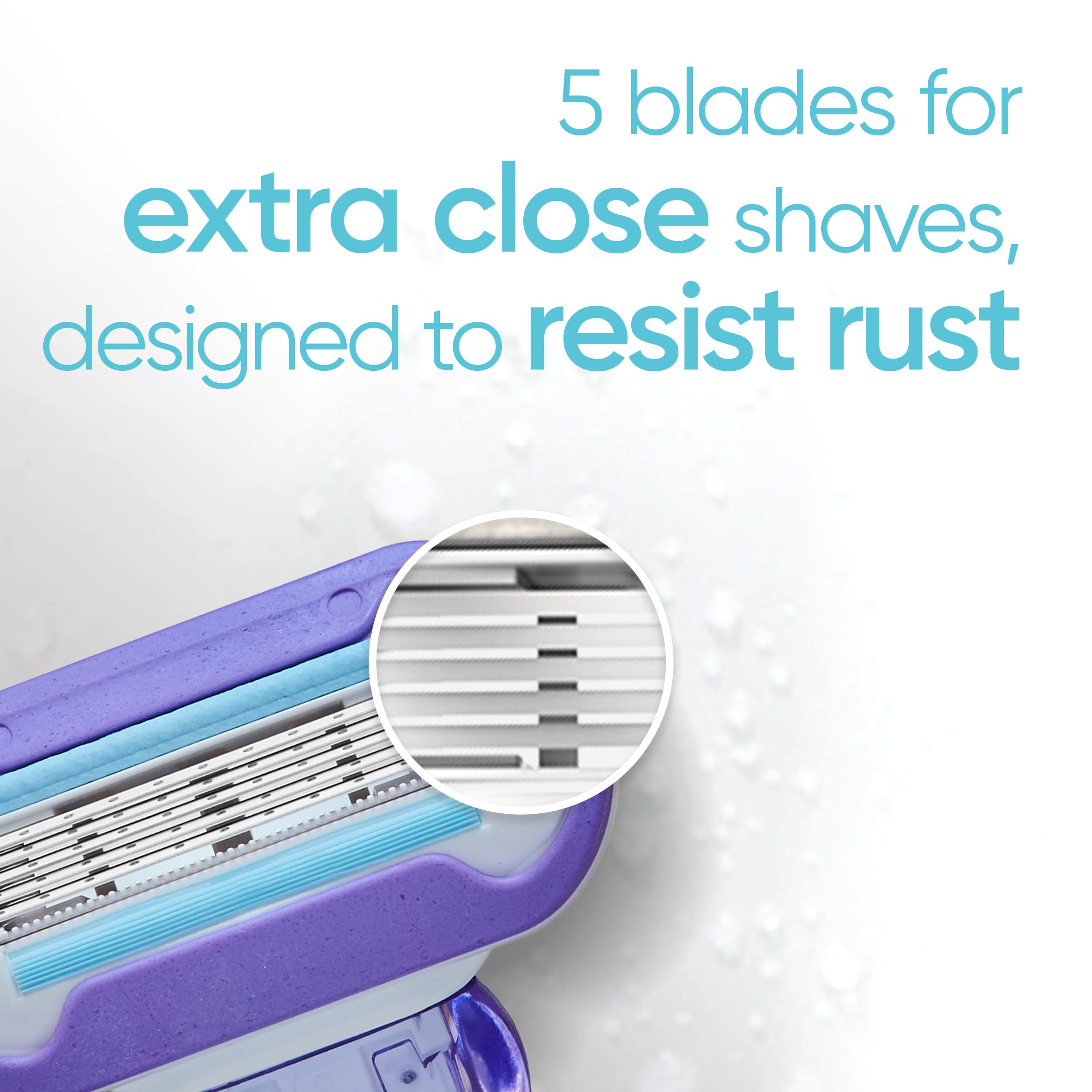 Foto 7 pulgar | Razor Gillette Venus Deluxe Smooth Swirl Con 2 Cuchillas De Repuesto - Venta Internacional.