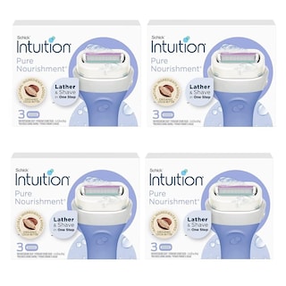 Foto 1 | Recambios Para Maquinillas De Afeitar Schick Intuition Pure Nourishment, 12 Cartuchos - Venta Internacional.