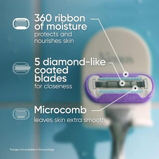 Foto 2 | Recambios Para Cuchillas De Afeitar Gillette Venus Extra Smooth Swirl X4 - Venta Internacional.