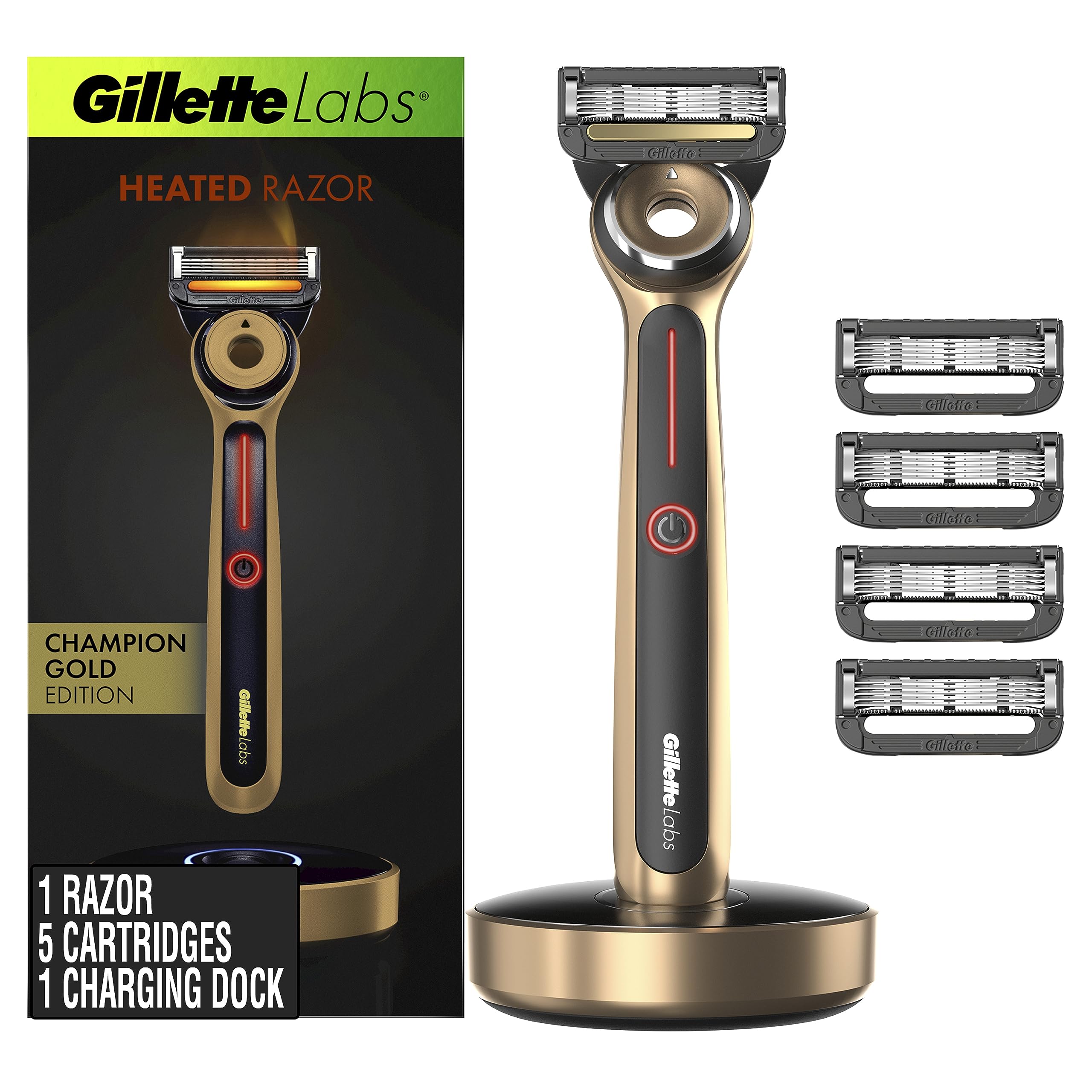 Foto 2 pulgar | Maquinilla De Afeitar Gillette Labs Gold Edition Con 5 Cuchillas De Repuesto - Venta Internacional.