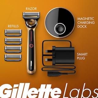 Foto 2 | Maquinilla De Afeitar Gillette Labs Gold Edition Con 5 Cuchillas De Repuesto - Venta Internacional.